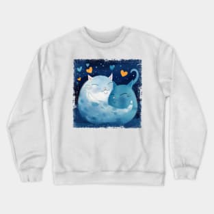 Cats Hug Crewneck Sweatshirt